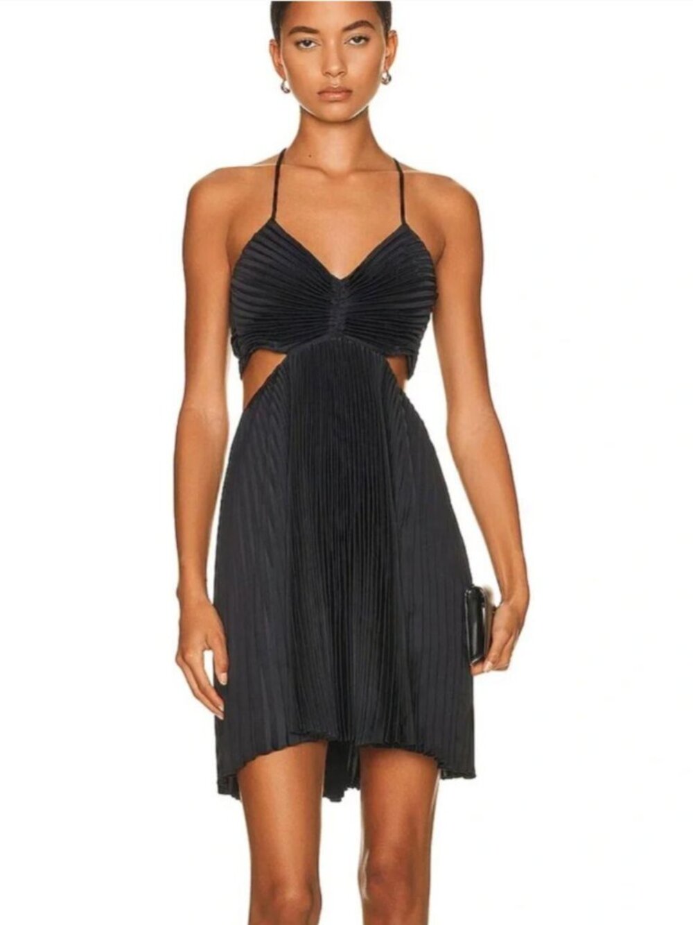 A.L.C. Ari Pleated Cutout Dress